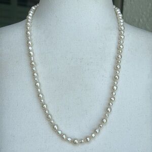 Trifari faux pearl necklace